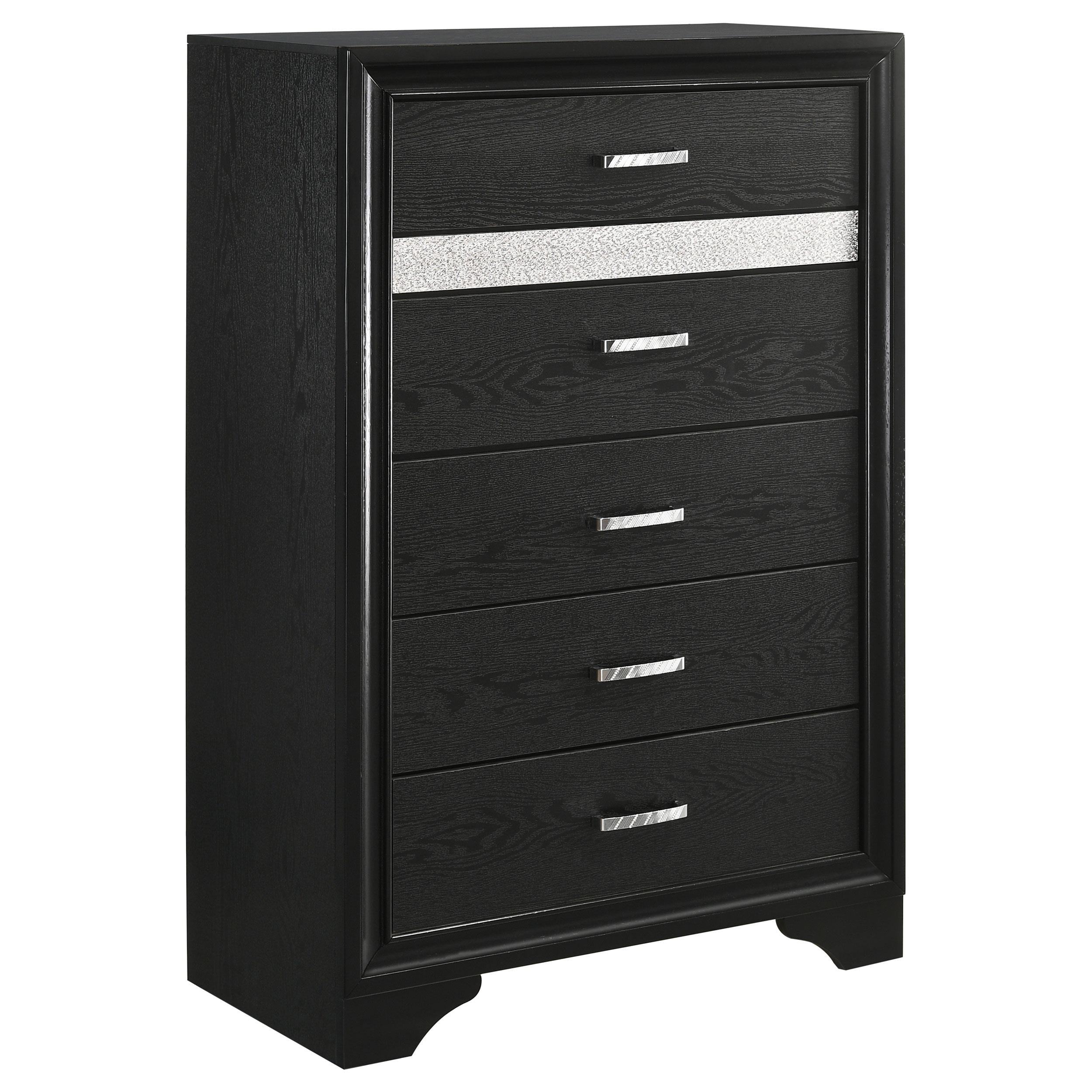 Coaster Furniture Miranda 206365 5-Drawer Bedroom Chest - Black IMAGE 1